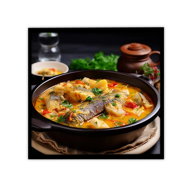 تابلو نوری بکلیت طرح رستوران سوپ ماهی مدل B-MID-19263