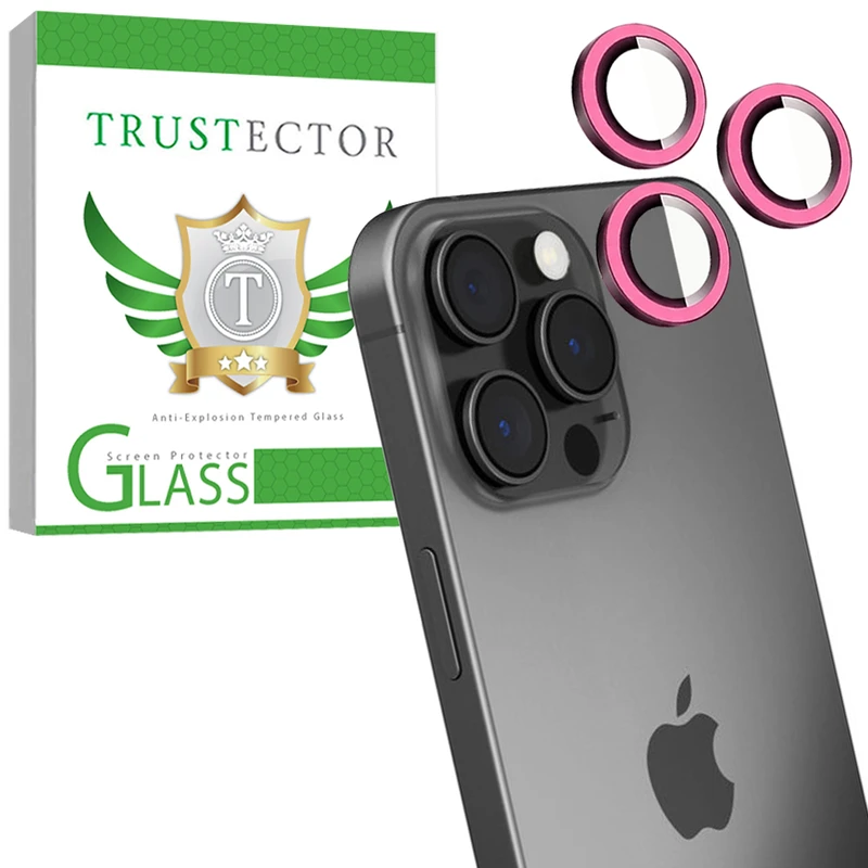 محافظ لنز دوربین شیشه‌ای تراستکتور مدل SHLZT مناسب برای گوشی موبایل اپل iPhone 16 Pro
