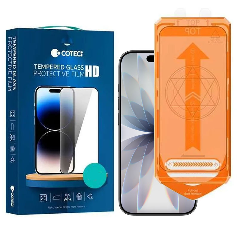 محافظ صفحه نمایش کوتتسی مدل HD Tempered Easy Install مناسب برای گوشی موبایل اپل iPhone 17/ 17 Pro / 16 Pro