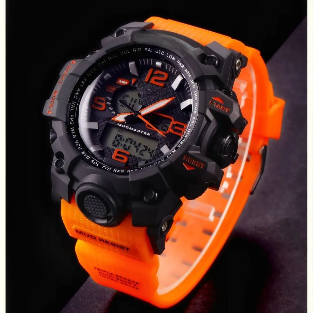 ساعت مچی عقربه ای بچگانه مدل اسپرت دو زمانه کد 03