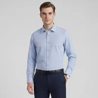 پیراهن آستین بلند یقه برگردان با تنخور معمولی (regular fit) مردانه دیجی استایل اسنشیال مدل 313