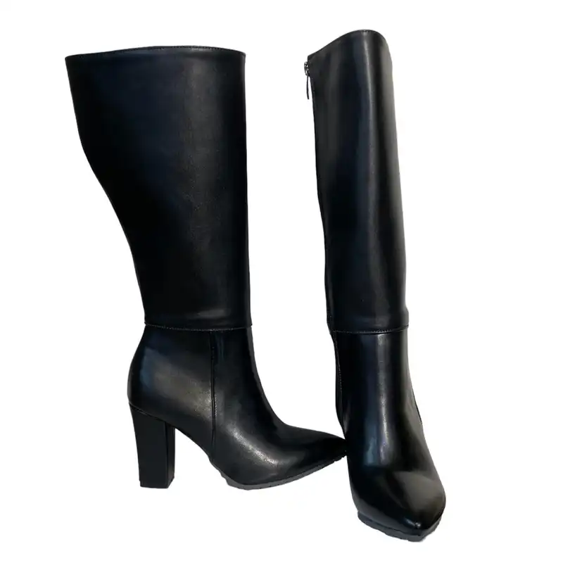 بوت زنانه مدل سماتک بیاله رنگ مشکی