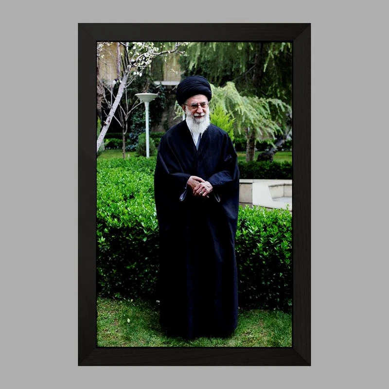 تابلو خندالو مدل تصویر رهبر  کد 2564