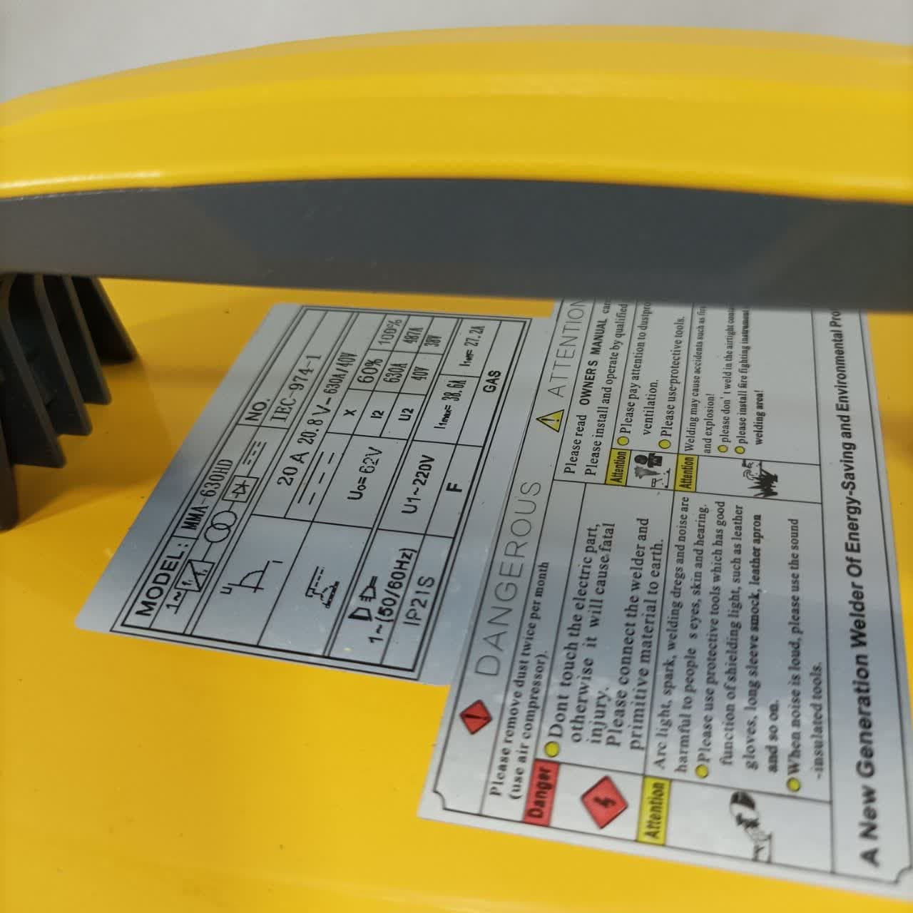 دستگاه جوش 630 آمپر راو مدل MMA--630HD