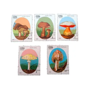 تمبر یادگاری مدل قارچ كد bc-2113 مجموعه 5 عددي
