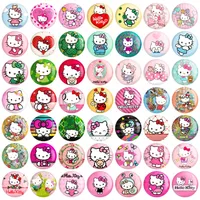مگنت خندالو مدل هلوکیتی Hello Kitty کد 55 بسته 49 عددی
