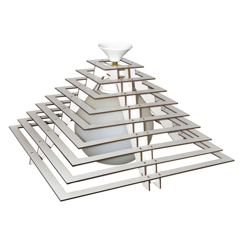 لوستر تزئینی تک شعله طرح هرم