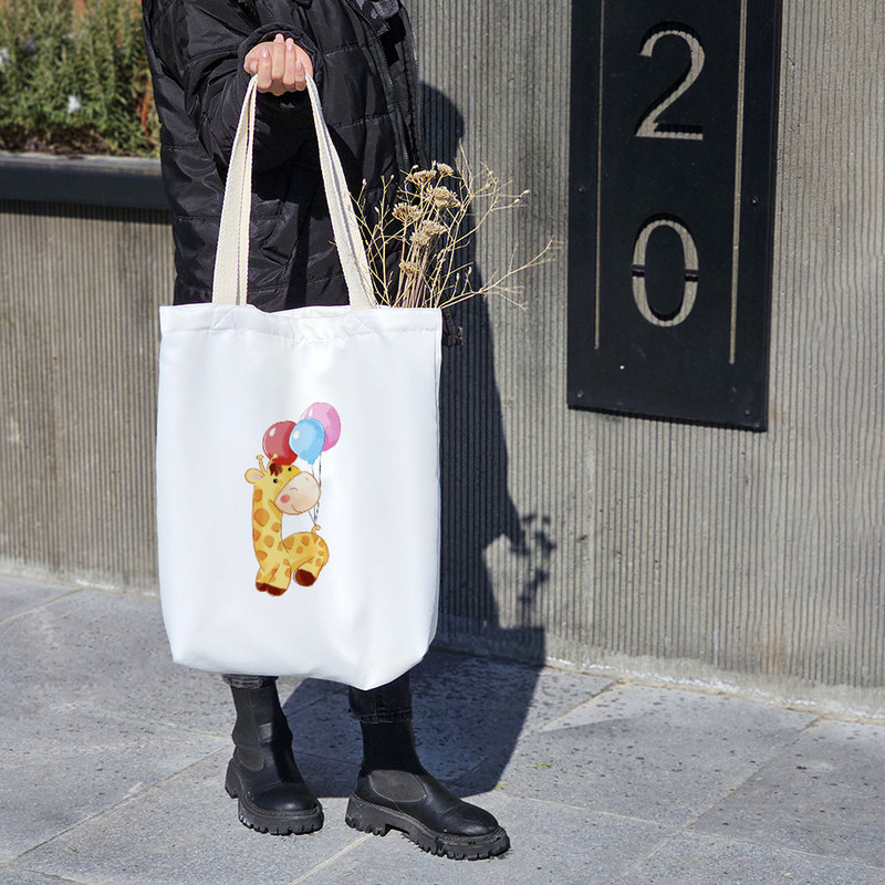 ساک خرید خندالو طرح زرافه کد H289