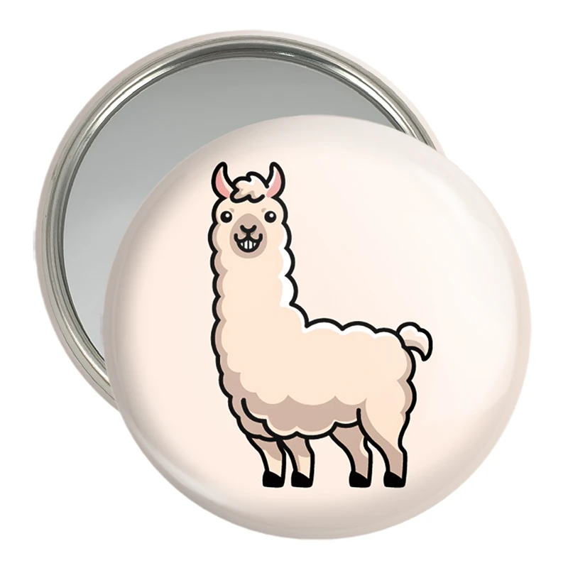 آینه جیبی خندالو مدل حیوانات بامزه لاما کد 28205