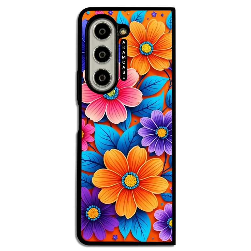 کاور آکام مدل AMC-WSGZFOLD5-FLOWERS-39 مناسب برای گوشی موبایل سامسونگ Galaxy Z Fold 5