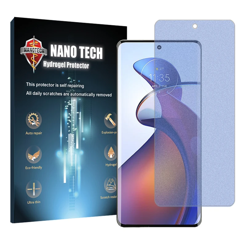 محافظ صفحه نمایش مات آنتی بلو نانو تک مدل Tough مناسب برای گوشی موبایل موتورولا Edge 30 Fusion