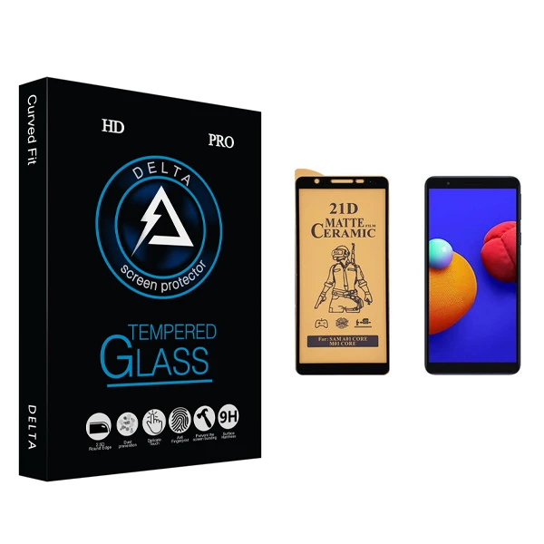 محافظ صفحه نمایش سرامیکی دلتا مدل Fit مناسب برای گوشی موبایل سامسونگ Galaxy A01 Core