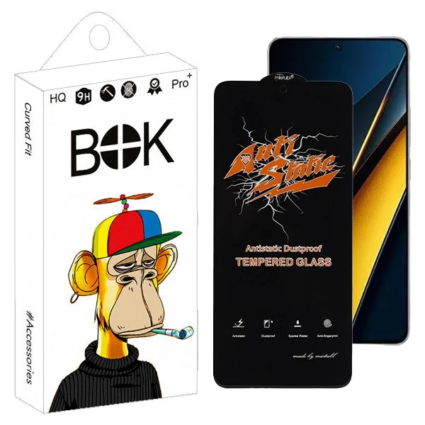 محافظ صفحه نمایش بوک مدل Antistatic Guard مناسب برای گوشی موبایل شیائومی poco X6 / X6 Pro