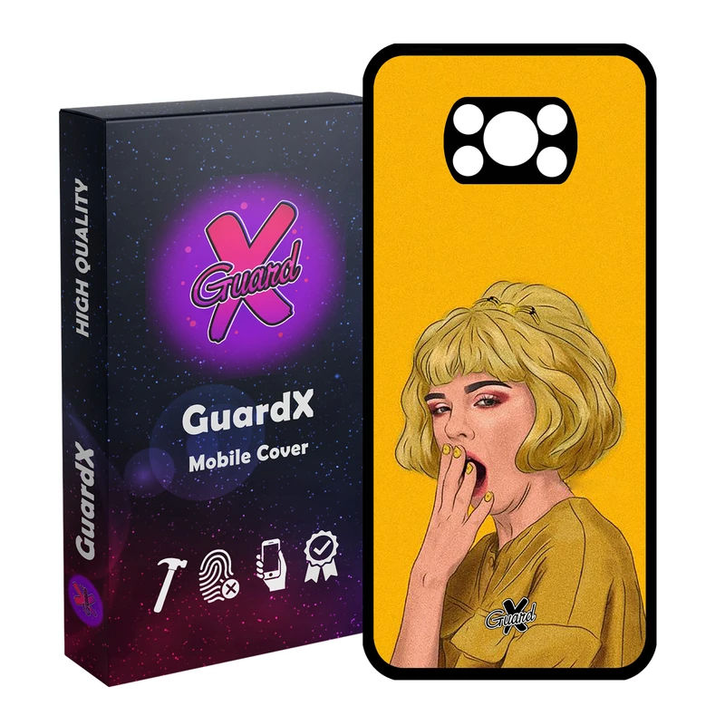 کاور گارد ایکس طرح Girl مدل Glass10311 مناسب برای گوشی موبایل شیائومی Poco X3 / Poco X3 NFC