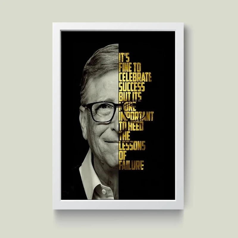 تابلو مدل بیل گیتس Bill Gates کد m1419-w