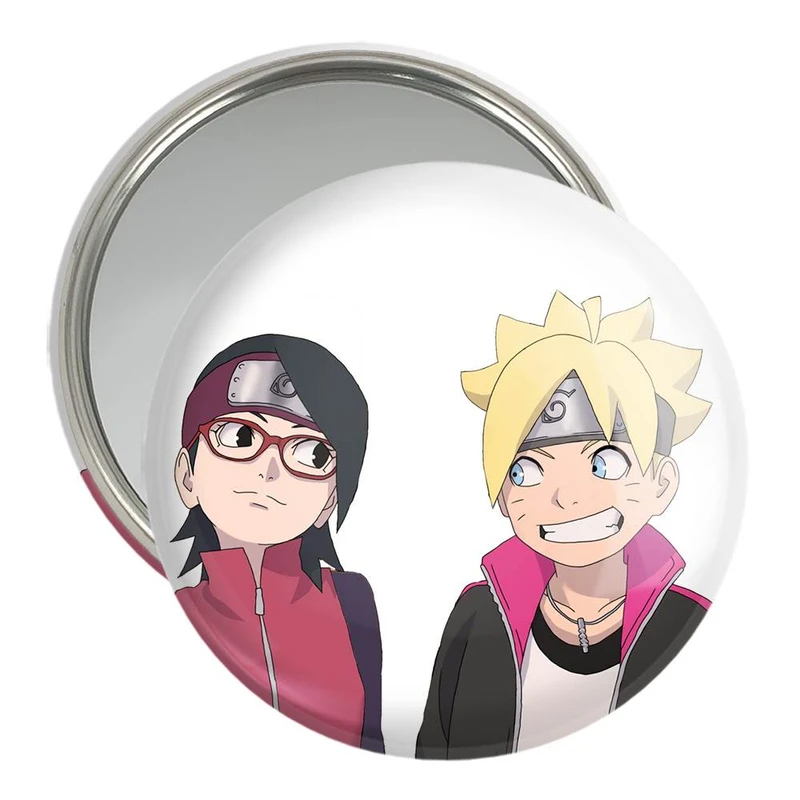 آینه جیبی خندالو مدل بوروتو و سارادا انیمه بوروتو Boruto  کد 13127