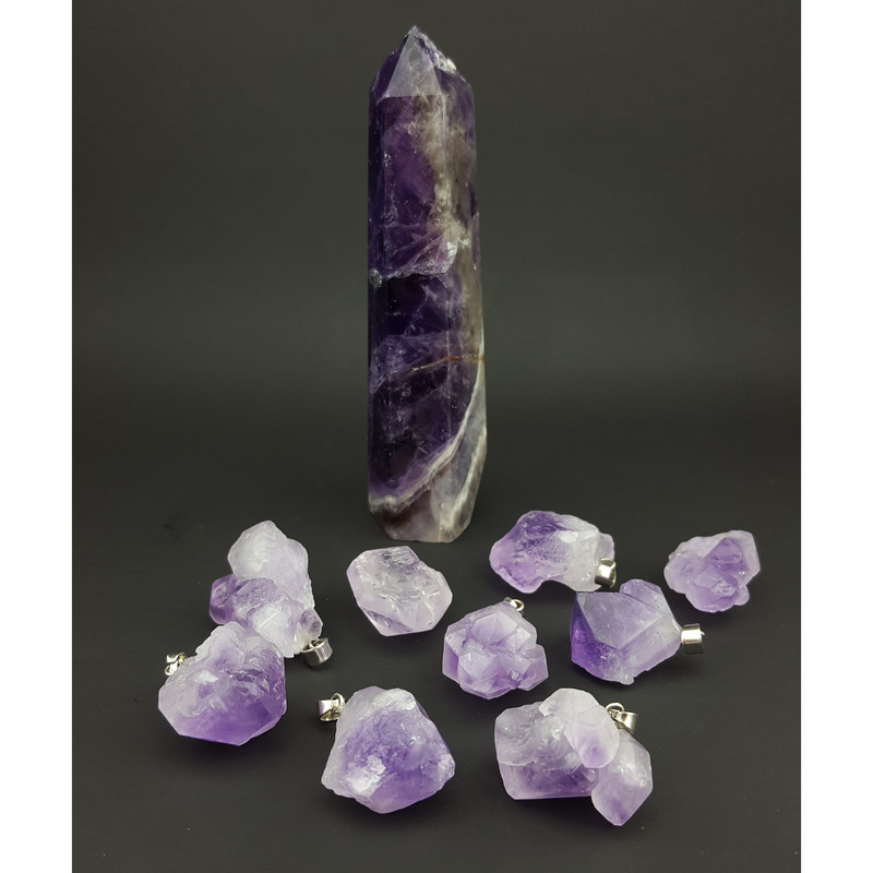 گردنبند زنانه مدل آمیتیست کد 2 گردنبند زنانه مدل آمیتیست کد 2