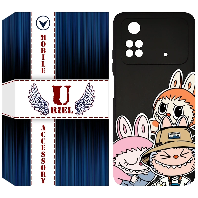 کاور یوریل مدل KSH کد 145 طرح عروسک لبوبو مناسب برای گوشی موبایل شیائومی Poco M4 Pro 4G