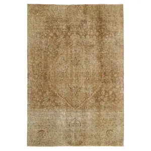 فرش دستبافت رنگ شده چهار متری طرح وینتیج کد 538615