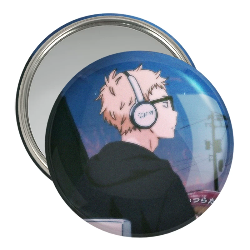 آینه جیبی خندالو مدل سوکیشیما کئی انیمه هایکیو Haikyu  کد 17766