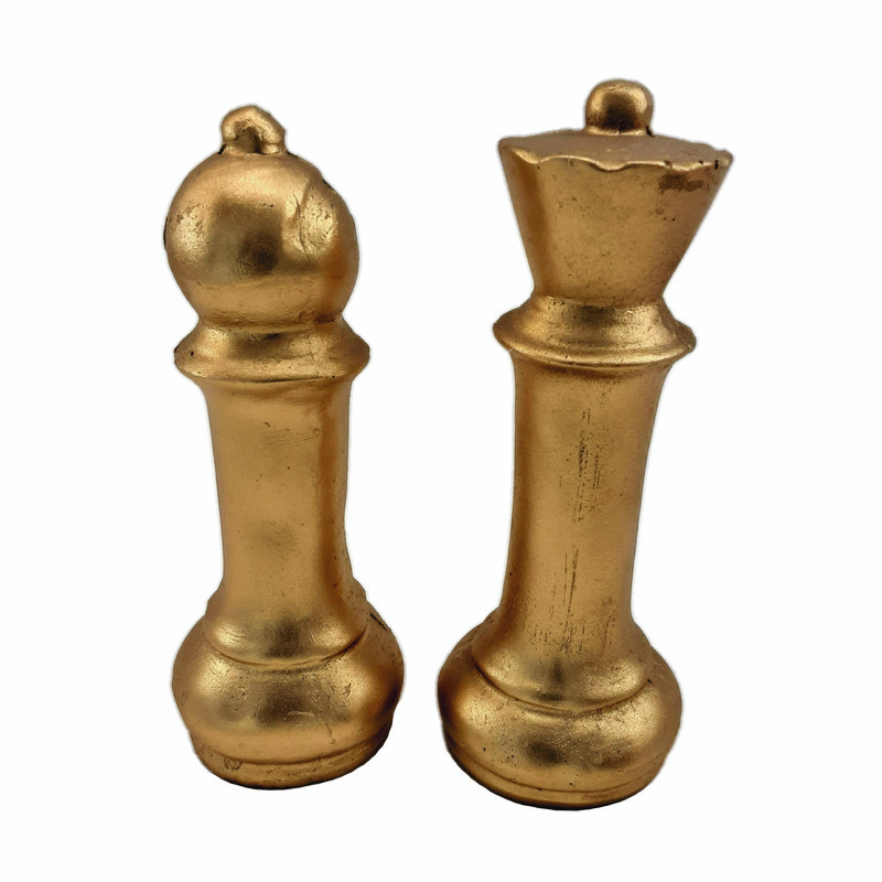 مجسمه مدل شاه و فیل شطرنج کد 681 مجموعه 2 عددی