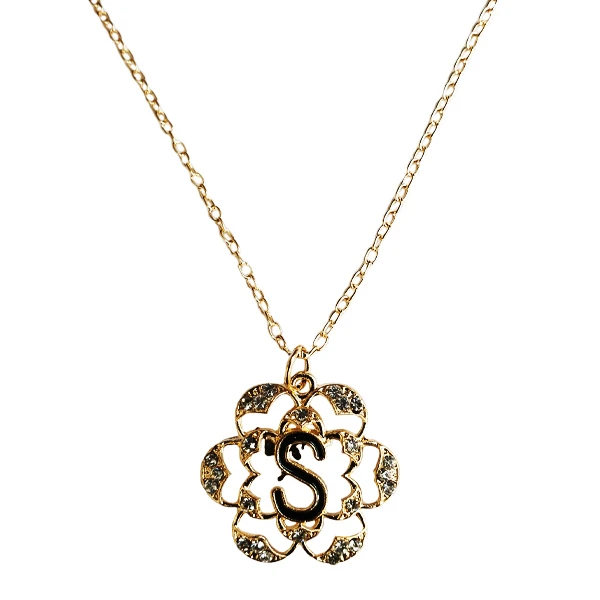گردنبند زنانه مدل گل S کد 12