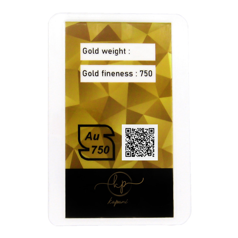 طلا گرمی 18 عیار کاپانی مدل الماس کد KC001 طلا گرمی 18 عیار کاپانی مدل الماس کد KC001