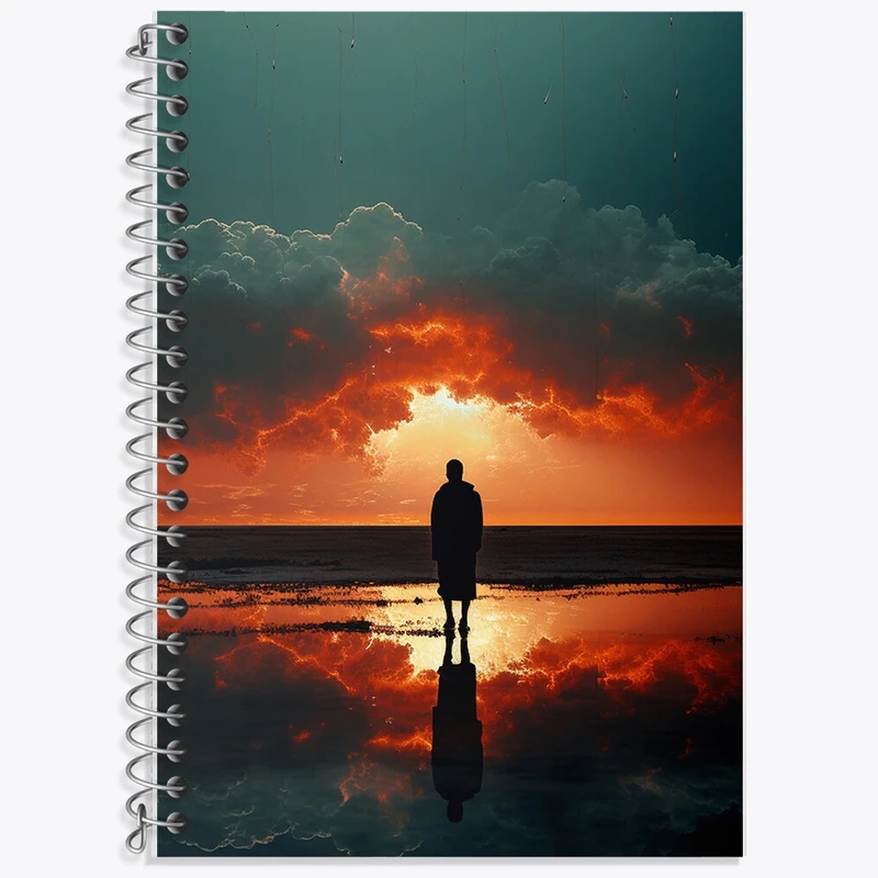 دفتر لغت 50 برگ خندالو طرح غروب کد F460