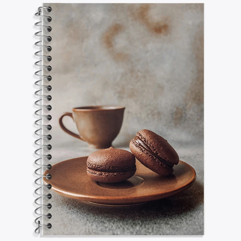 دفتر زبان 50 برگ خندالو مدل سه خط طرح ماکارون کد F274