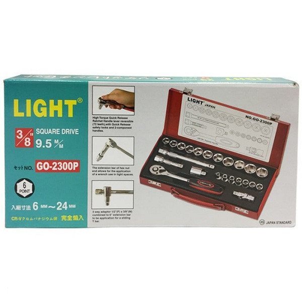 جعبه بکس لایت مدل GO_2300p مجموعه 23 عددی