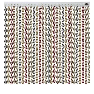   پرده آریا کریستال مدل طاووس سایز 100x250 سانتی متر