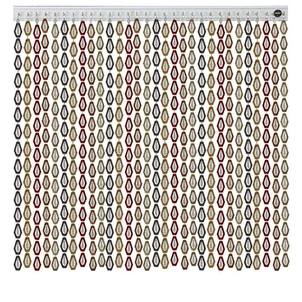 پرده آریا کریستال مدل طاووس سایز 100x300 سانتی متر