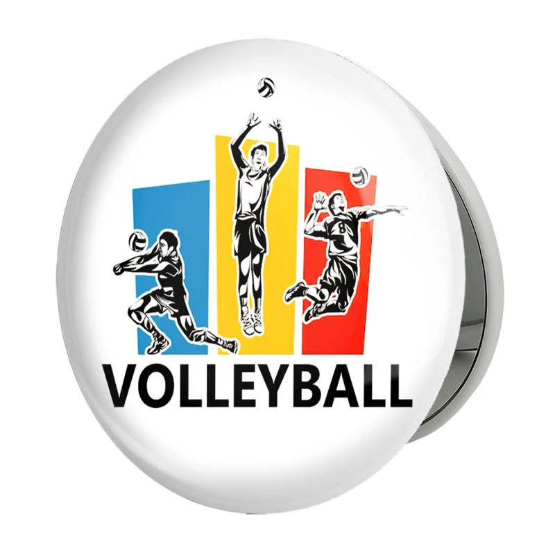 آینه جیبی خندالو طرح والیبال Volleyball مدل تاشو کد 26425 