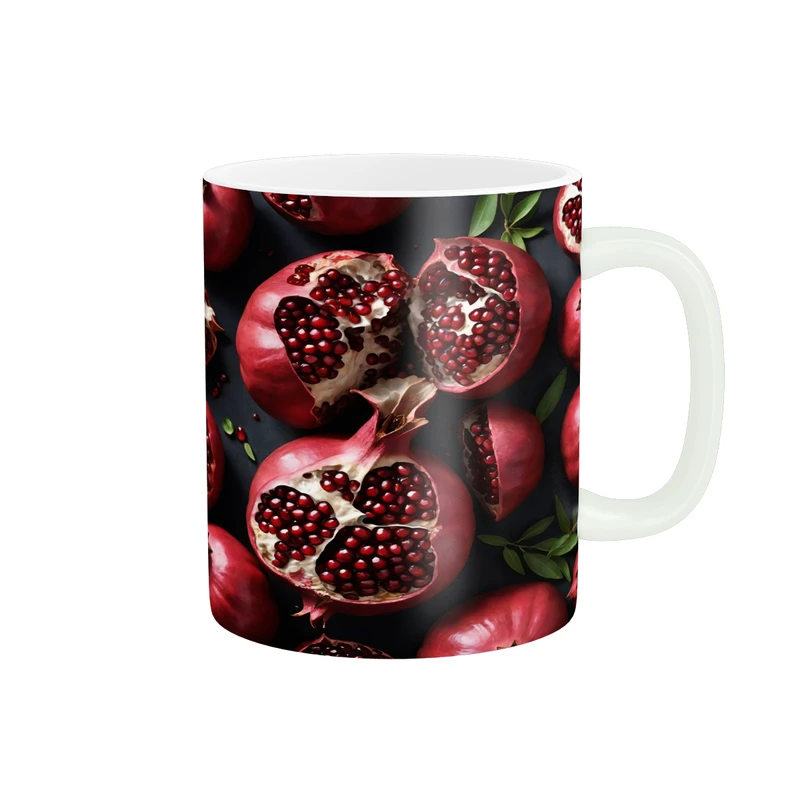 ماگ پاد آفرین مدل فانتزی طرح پاییزی شب یلدا شب چله انار کد p11593