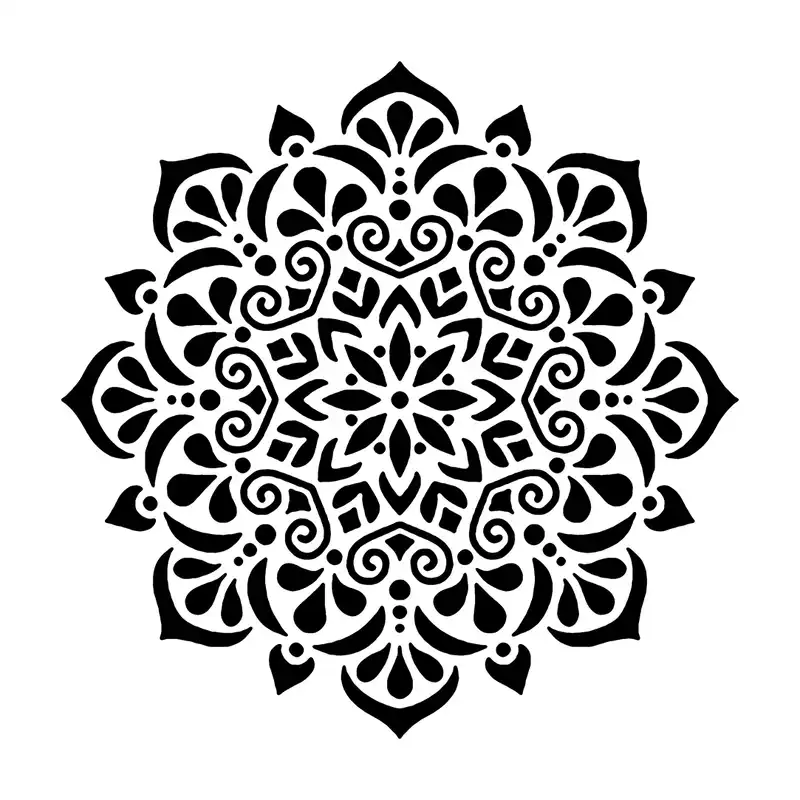 شابلون باتیس آرت طرح تذهیب کد 50-628