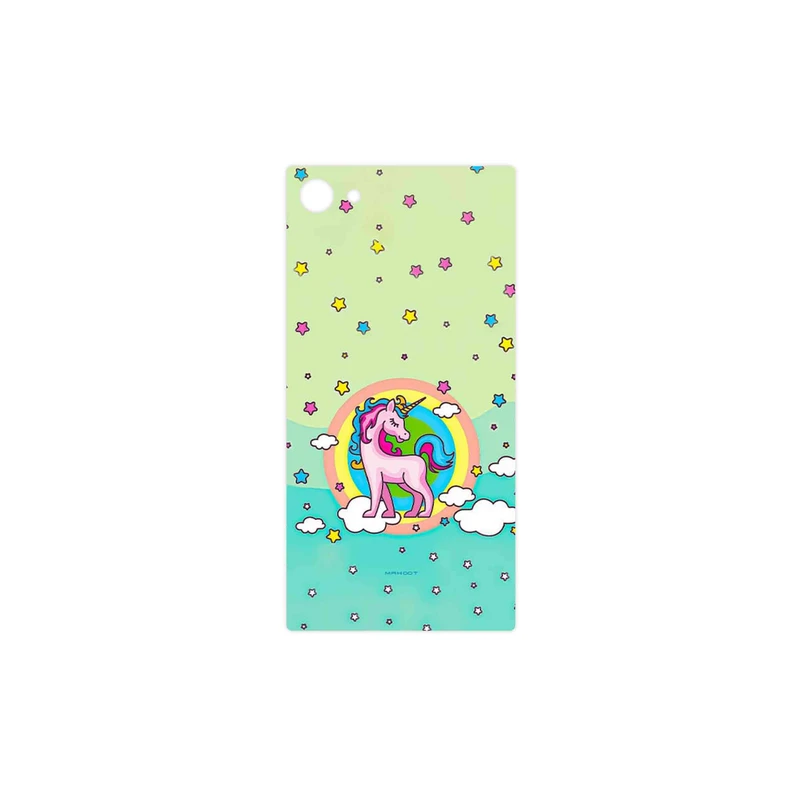 برچسب پوششی ماهوت مدل Rainbow unicorn adventure مناسب برای گوشی موبایل سونی Xperia Z5 Compact