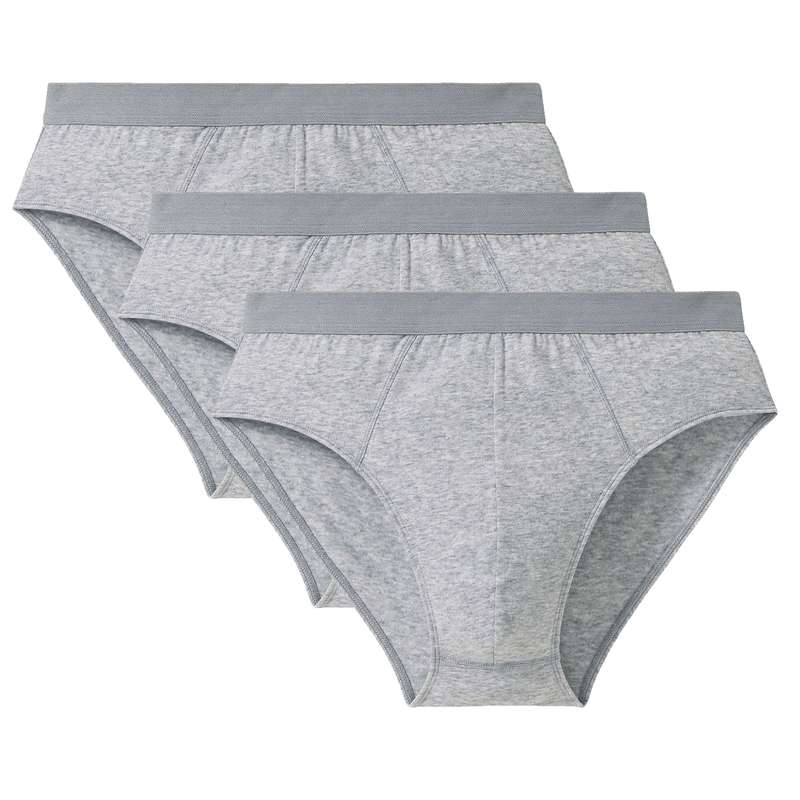 شورت مردانه لیورجی مدل اسلیپ ساده کد SlipLux2022Gr مجموعه 3 عددی