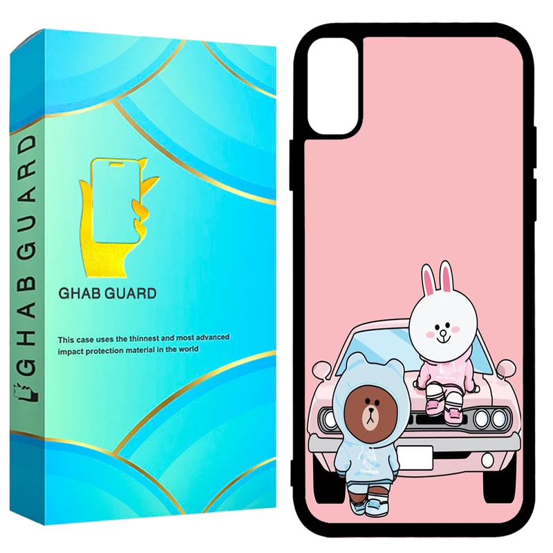  کاور قاب گارد طرح خرگوش مدل GCHPX مناسب برای گوشی موبایل اپل iPhone X / XS