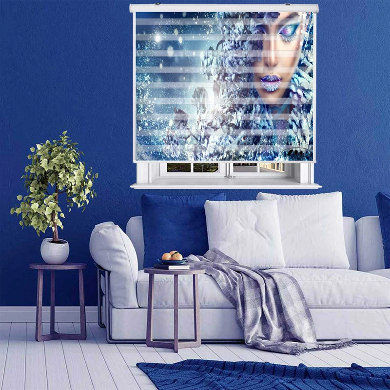 پرده زبرا زیو کد W4042 سایز 150X150 سانتی متر