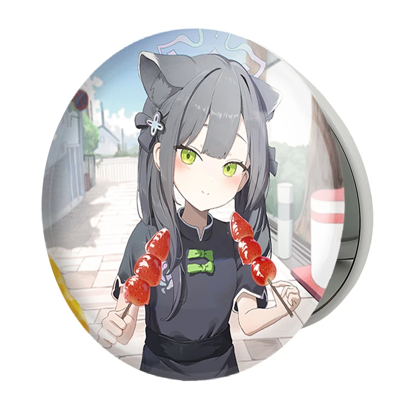 آینه جیبی خندالو طرح بازی آرشیو آبی (Blue Archive) مدل تاشو کد 34365