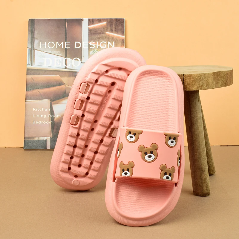 عکس شماره 3 : دمپایی دخترانه زیتون مدل تدی خرسه کد klbs.3708