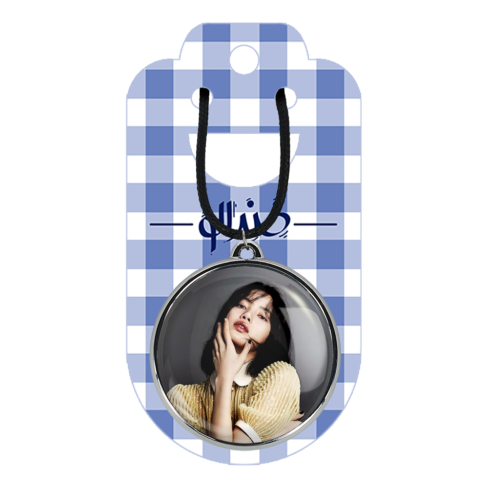 گردنبند خندالو مدل لیسا بلک پینک کد 1425114252