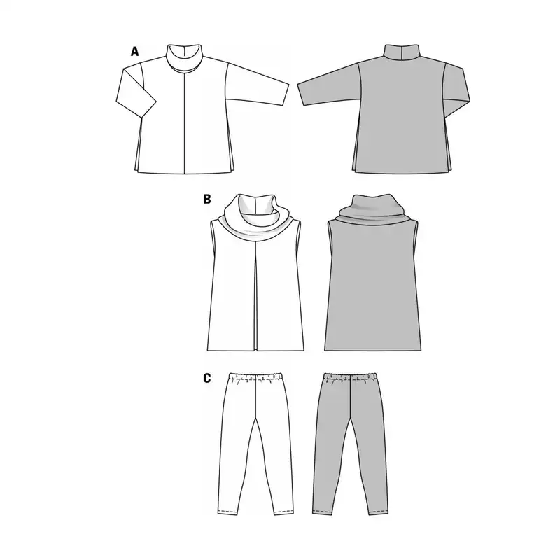 الگو خیاطی تونیک وست شلوارزنانه بوردا استایل کد 7003 سایز 44 تا 60 متد مولر