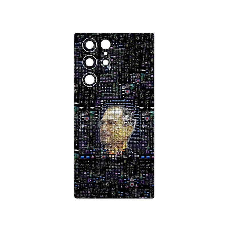 برچسب پوششی ماهوت مدل 2 Collage of Steve Jobs مناسب برای گوشی موبایل سامسونگ Galaxy S22 Ultra 5G