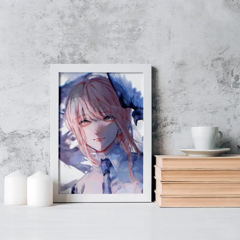 تابلو خندالو مدل ماکیما انیمه مرد اره ای کد 17972