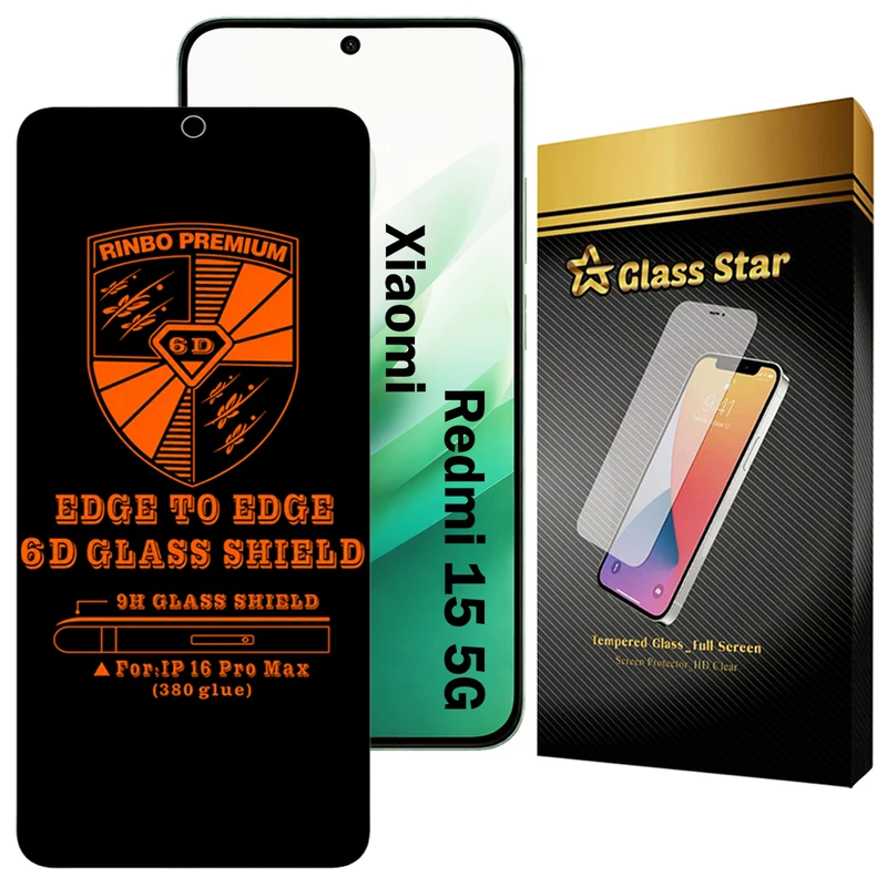 محافظ صفحه نمایش گلس استار مدل RINB200G مناسب برای گوشی موبایل شیائومی Redmi 15 5G
