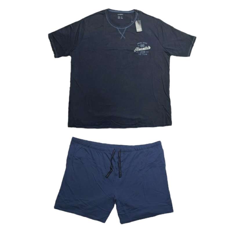 ست تی شرت و شلوارک مردانه لیورجی مدل IAN 317756 -1904