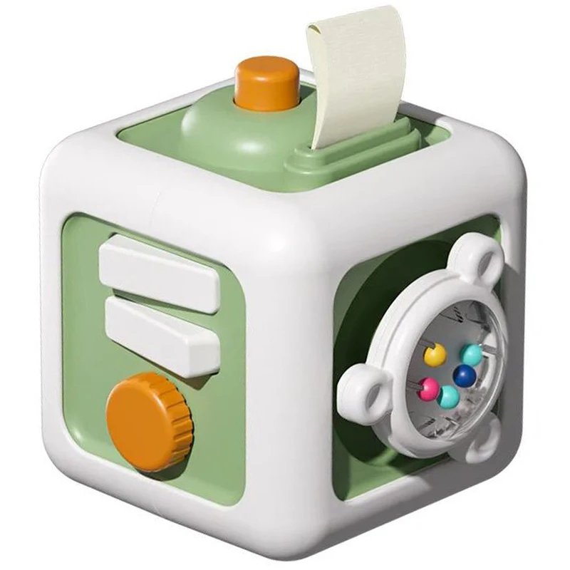 بازی آموزشی سمید مدل مکعب سرگرمی و حسی چند کاره کودک طرح بیزی بال و مونته سوری