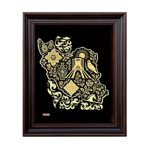 تابلو طلاکوب مارک گلد طرح ایران زیبا کد TI021