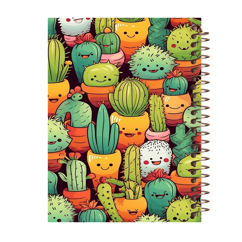 دفتر مشق 60 برگ طرح کاکتوس کد M367